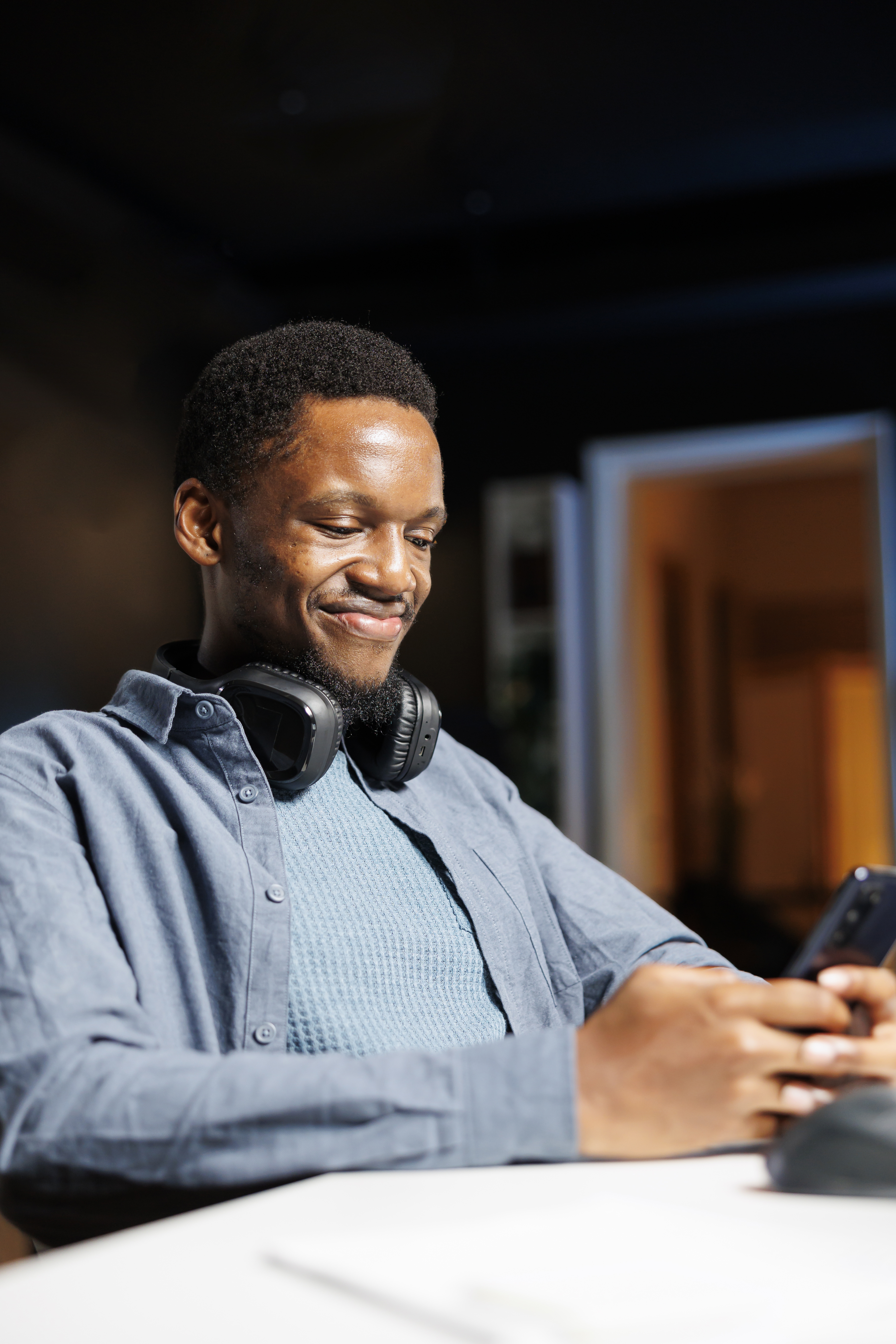 Happy African customer using Bayo Datasub app